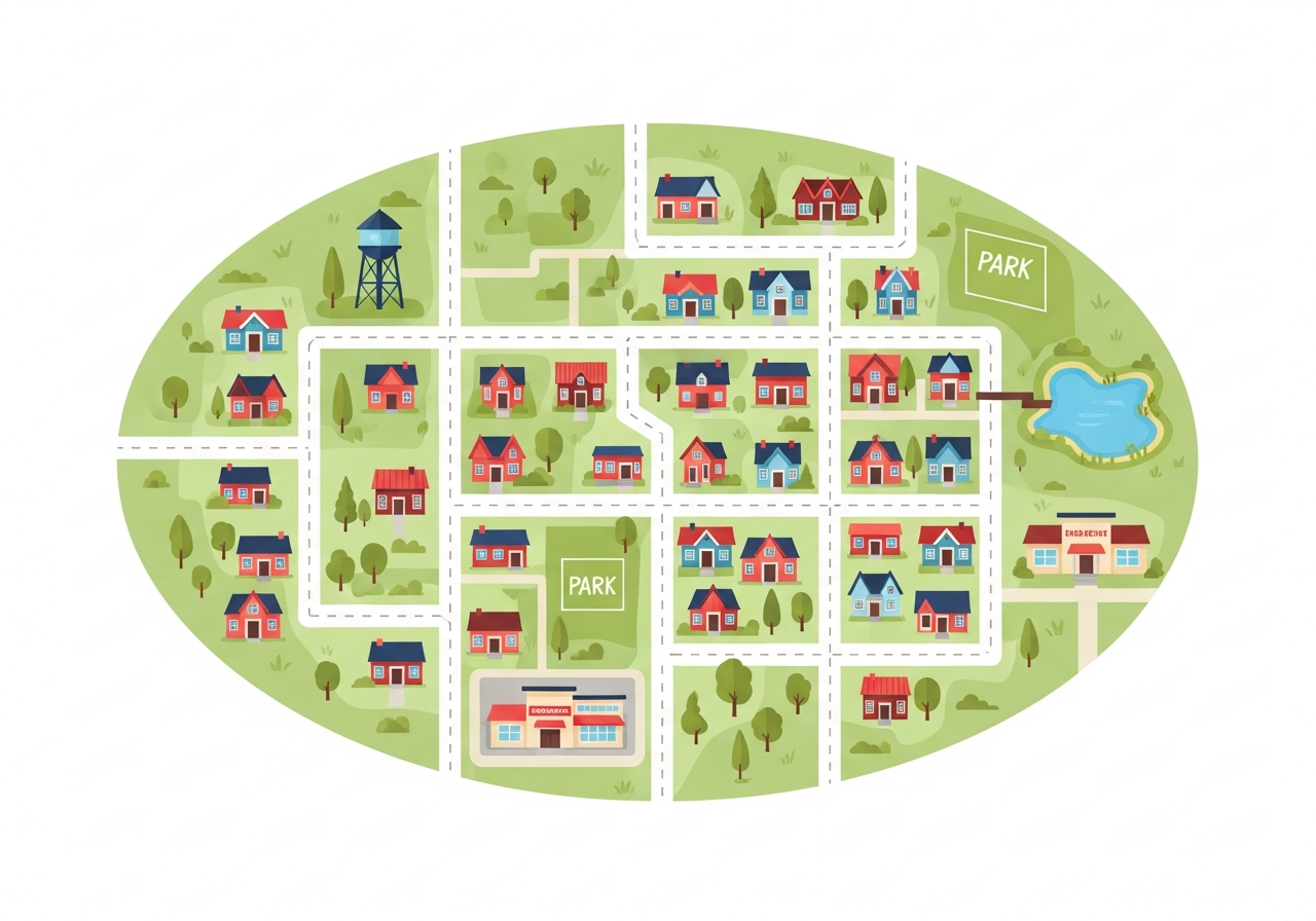 Map of the Allen, TX service area